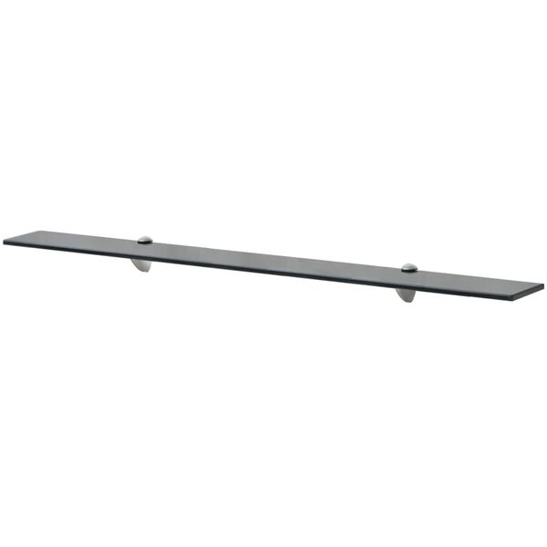 vidaXL Floating Shelves 2 pcs Glass 100x20 cm 8 mm