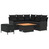 vidaXL Furniture Sets 5 pcs Black PE Rattan