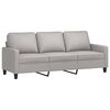 vidaXL 3-Seater Sofa Light Grey 180 cm Fabric