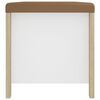 vidaXL Storage Box with Cushion White and Sonoma Oak 105x40x45 cm Engineered Wood