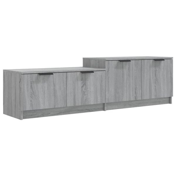 vidaXL TV Cabinet Grey Sonoma 158.5x36x45 cm Engineered Wood
