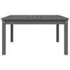 vidaXL Garden Table Grey 82.5x82.5x45 cm Solid Wood Pine