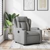 vidaXL Recliner Chair Light Grey Fabric