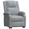 vidaXL Stand up Massage Chair Light Grey Fabric