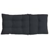 vidaXL Highback Chair Cushions 6 pcs Black Oxford Fabric
