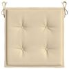 vidaXL Garden Chair Cushions 6 pcs Beige 40x40x4 cm Oxford Fabric
