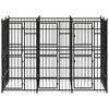 vidaXL Outdoor Dog Kennel Steel 5.53 m&sup2;