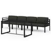 vidaXL 5 Piece Garden Lounge Set with Cushions Aluminium Anthracite
