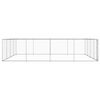 vidaXL Outdoor Dog Kennel Galvanised Steel 760x760x185 cm