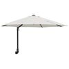 vidaXL Garden Parasol Beige and Black 248 x 248 x 148 cm