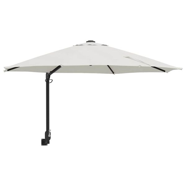 vidaXL Garden Parasol Beige and Black 248 x 248 x 148 cm