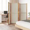 vidaXL 4-Panel Room Divider Light Grey 280x180 cm