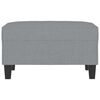vidaXL Footstool Light Grey 70x55x41 cm Fabric