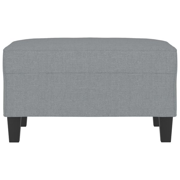vidaXL Footstool Light Grey 70x55x41 cm Fabric