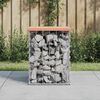 vidaXL Garden Bench Gabion Design 33x31x42 cm Solid Wood Douglas