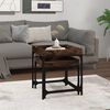 vidaXL Side Tables 2 pcs Smoked Oak Engineered Wood