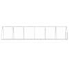 vidaXL Rabbit Hutch Silver 600x105x120 cm Galvanised Steel