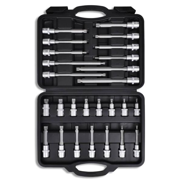 12-Point Bit Set Case Socket Set Tool Box Tool Kit 26 pcs
