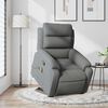 vidaXL Stand up Massage Recliner Chair Dark Grey Fabric