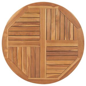 vidaXL Table Top Solid Teak Wood Round 2.5 cm 90 cm