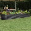 vidaXL Garden Raised Bed Galvanised Steel 260x40x36 cm Anthracite
