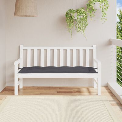 vidaXL Garden Bench Cushion Anthracite 150x50x7 cm Oxford Fabric