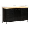 vidaXL Sideboard 140x38x76 cm Rough Mango Wood