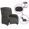 vidaXL Electric Massage Recliner Chair Dark Grey Fabric