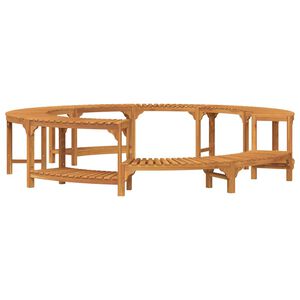 vidaXL Hot Tub Surround Brown &Oslash;255 x 55.5 cm Solid Acacia Wood