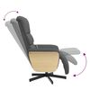 vidaXL Massage Recliner Chair with Footrest Dark Grey Fabric