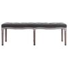 vidaXL Bench Linen Solid Wood 150x40x48 cm Dark Grey