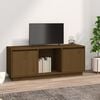 vidaXL TV Cabinet Honey Brown 110.5x35x44 cm Solid Wood Pine