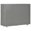 vidaXL Sideboard High Gloss Grey 107x35x80.5 cm