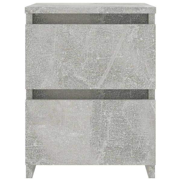 vidaXL Bedside Cabinet Concrete Grey 30x30x40 cm Engineered Wood