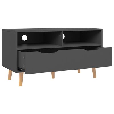 vidaXL TV Cabinet Grey 90x40x48.5 cm Engineered Wood