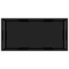 vidaXL Coffee Table Black 100x50x35 cm Tempered Glass