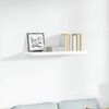 vidaXL Floating Wall Shelf High Gloss White 90x23.5x3.8 cm MDF