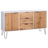 vidaXL Sideboard New York 130.6 x 43 x 73.6 cm Solid pine wood