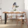 vidaXL Dining Table 154x80x76 cm Solid Acacia Wood