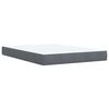 vidaXL Box Spring Bed with Mattress Dark Grey Double Velvet