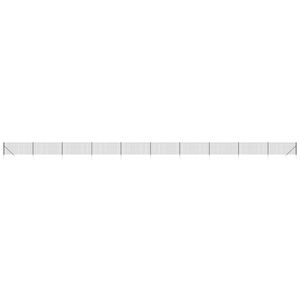 vidaXL Wire Mesh Fence with Spike Anchors Anthracite 1x25 m