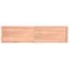 vidaXL Wall Shelf Light Brown 200x50x(2-4) cm Treated Solid Wood Oak