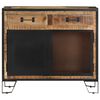 vidaXL Sideboard 80x31x71 cm Solid Rough Mango Wood