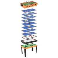vidaXL 15-in-1 Multi Game Table 121x61x82 cm Maple