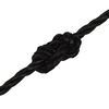 vidaXL Work Rope Black 6 mm 25 m Polypropylene