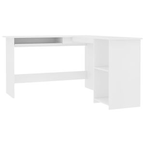 vidaXL Corner Desk | White | Engineered wood | Medium | Corner Desk