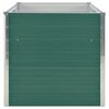 vidaXL Raised Garden Bed 160x80x77 cm Galvanised Steel Green