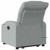 vidaXL Electric Stand up Massage Recliner Chair Light Grey Fabric