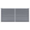 vidaXL Garden Raised Bed Galvanised Steel 160x40x77 cm Grey
