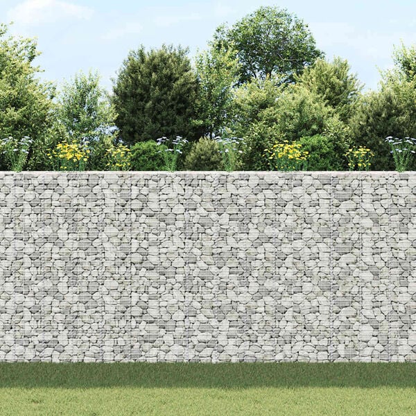 vidaXL Gabion Raised Beds 3 pcs 30x30x200 cm Iron